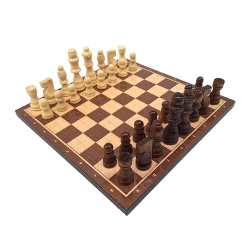 ⁨Duże Szachy drewniane 37 x 37 cm – 1050736⁩ w sklepie Wasserman.eu