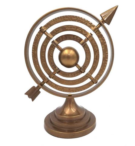 ⁨Aluminiowe astrolabium sferyczne strzałkowe - wysokość 30cm - NI9114A⁩ w sklepie Wasserman.eu