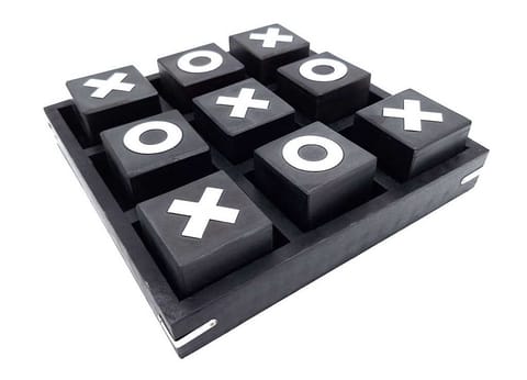 ⁨Duże Kółko i Krzyżyk Drewniane 24x24cm - Elegancka Gra Strategiczna - G1079/B⁩ w sklepie Wasserman.eu