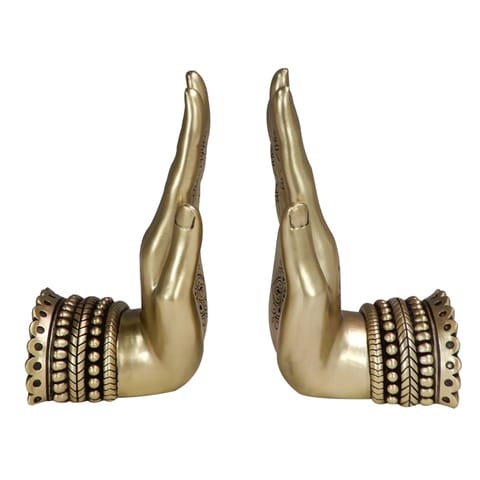 ⁨Złoty Bookend - Dłonie - 43801FJHH⁩ w sklepie Wasserman.eu