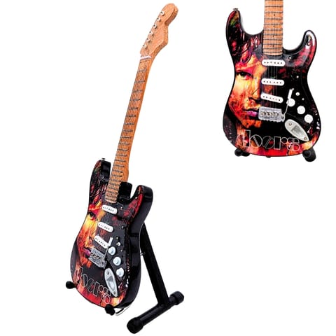 ⁨Mini Gitara Jim Morrison The Doors - Drewno Mahoniowe – MGT-6569⁩ w sklepie Wasserman.eu