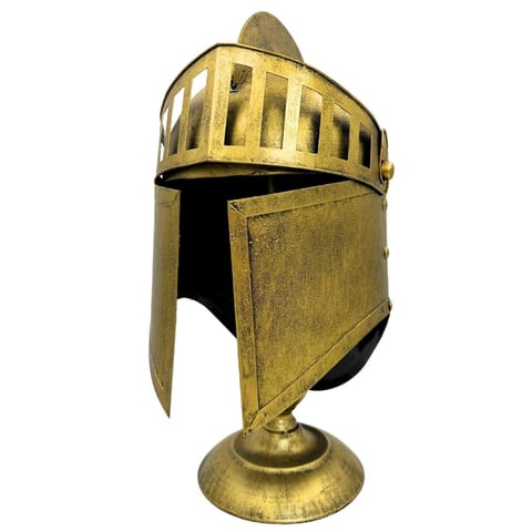 Grecki Hełm Dekoracyjny Retro – Replika Metal – 6646A w sklepie Wasserman.eu