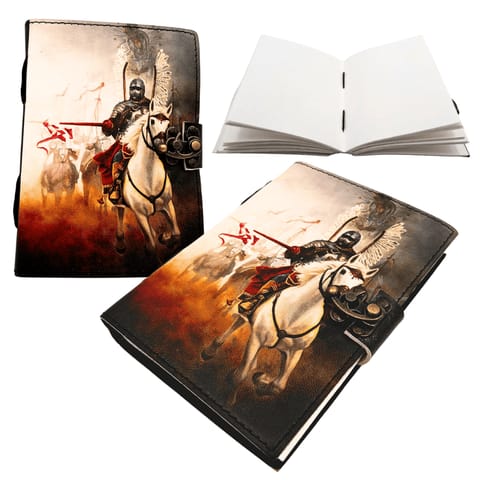 ⁨Notes Skórzany Pamiętnik Husaria Patriotyczny - 200 stron - AH14⁩ w sklepie Wasserman.eu