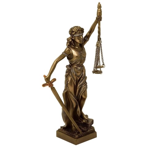 ⁨Figurka Temida Bogini Sprawiedliwości 20 cm - Prezent dla Prawnika – MC-90184⁩ w sklepie Wasserman.eu