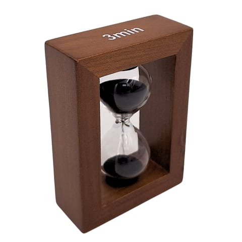 ⁨Klepsydra Piaskowa 3 Minuty w Drewnianej Ramie - Elegancka Dekoracja – M123⁩ w sklepie Wasserman.eu