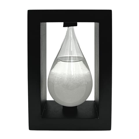 ⁨Barometr Burzowy Fitzroya w Oprawie Drewnianej - Kropla Storm Glass – BAW1⁩ w sklepie Wasserman.eu
