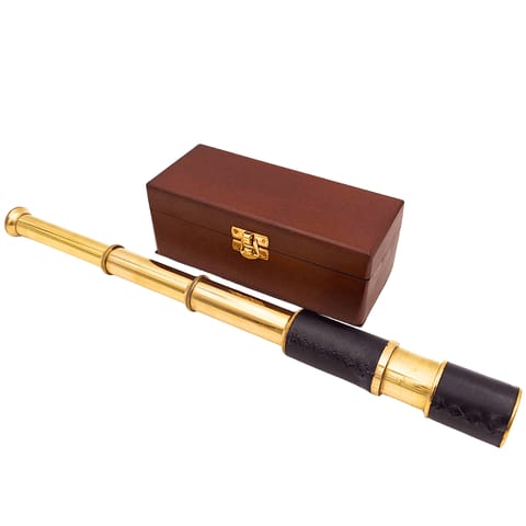 Luneta Mosiężno-Skórzana w Pudełku Drewnianym – HT01 w sklepie Wasserman.eu