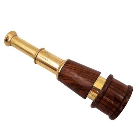 Lunetka Retro Mosiężno-Drewniana – HT021 w sklepie Wasserman.eu