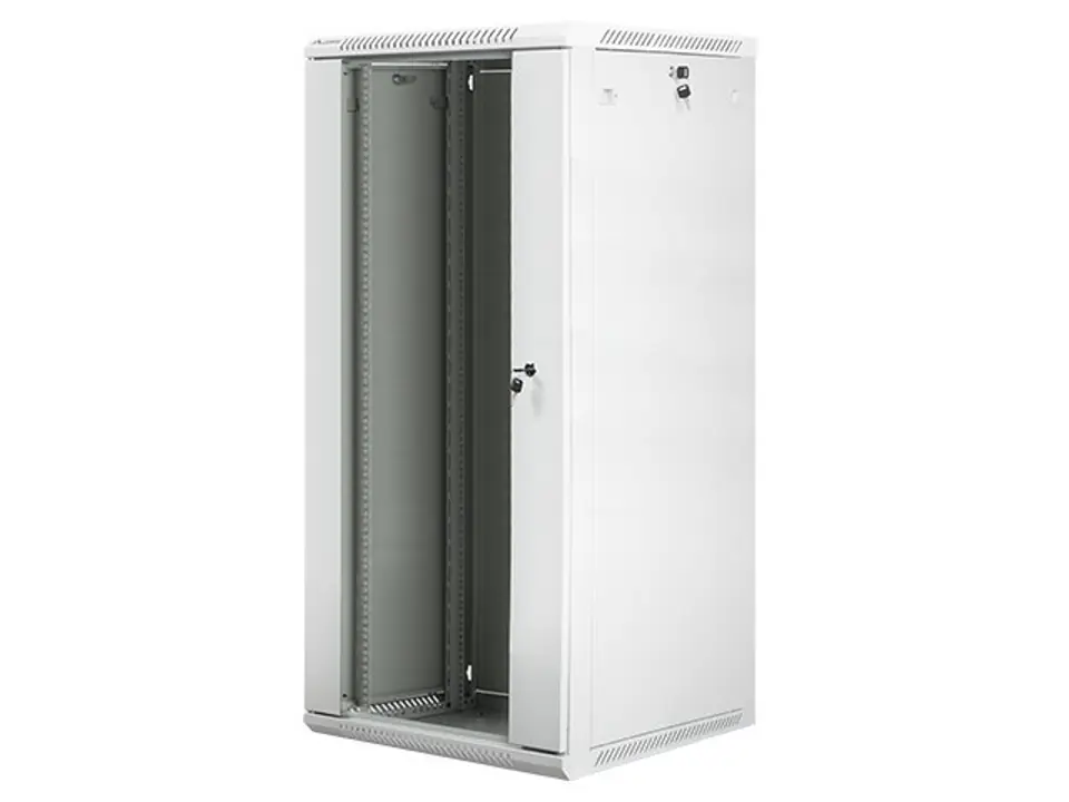 ⁨Szafa instalacyjna wisząca 19'' 27U 600X600mm szara (drzwi       szklane)⁩ w sklepie Wasserman.eu