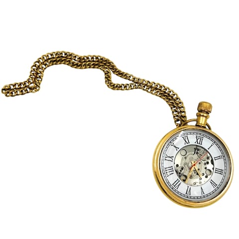 ⁨Zegarek Mechaniczny Kieszonkowy Retro – na łańcuszku – WDMA⁩ w sklepie Wasserman.eu