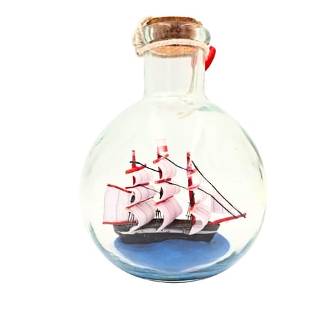 ⁨Statek w butelce Rafandynka – dekoracja marynistyczna – MA2012⁩ w sklepie Wasserman.eu