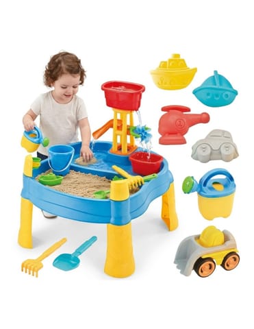 ⁨WOOPIE Stolik Wodny 2w1 Piaskownica Młyn 14 akc.⁩ w sklepie Wasserman.eu