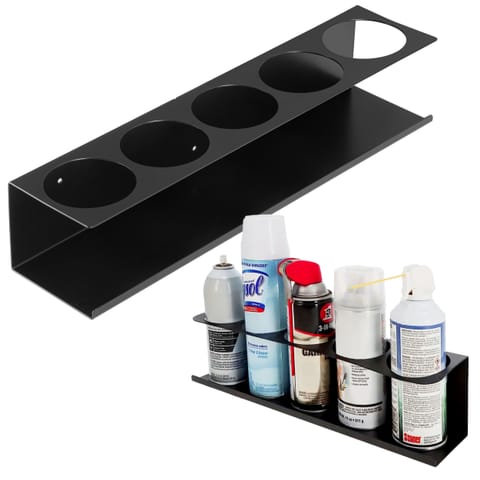 ⁨Wieszak stalowy na puszki spray BERNO czarny⁩ w sklepie Wasserman.eu