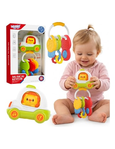 ⁨Woopie Baby Zabawka Interaktywna Pilot Samochodzik z Kluczykami Grzechotka Gryzak⁩ w sklepie Wasserman.eu