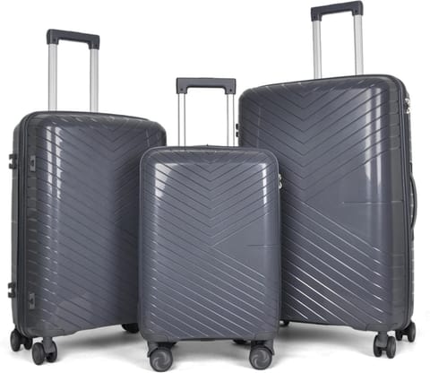 ⁨Walizki Podróżne Berwin Zestaw 3 szt Twarde Na Kółkach TSA XL L M Samolot⁩ w sklepie Wasserman.eu