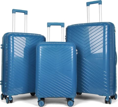 ⁨Zestaw Walizek Podróżnych Berwin 3 szt Twarde Na Kółkach TSA XL L M⁩ w sklepie Wasserman.eu