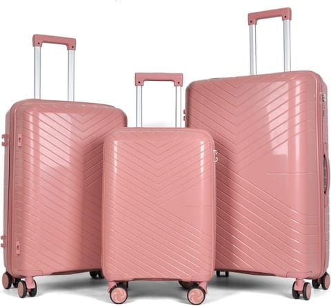 ⁨Zestaw Walizek Podróżnych Berwin 3 szt Twarde Na Kółkach TSA XL L M⁩ w sklepie Wasserman.eu