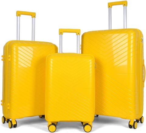 ⁨Zestaw Walizek Podróżnych Berwin 3 szt Twarde Na Kółkach TSA XL L M⁩ w sklepie Wasserman.eu