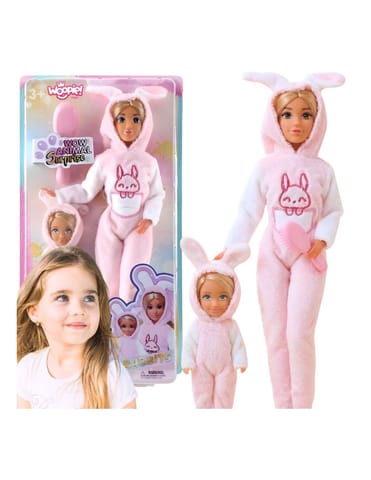 ⁨WOOPIE ROYAL Lalki Kombinezony Różowe Króliczki Zestaw 2szt.⁩ w sklepie Wasserman.eu