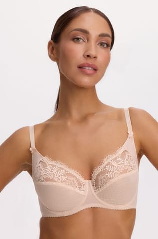 ⁨Biustonosz Fancy 002 Beżowy (Rozmiar 85 E)⁩ w sklepie Wasserman.eu