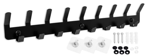 ⁨Wieszak ścienny na płaszcze Sytten czarny mat⁩ w sklepie Wasserman.eu