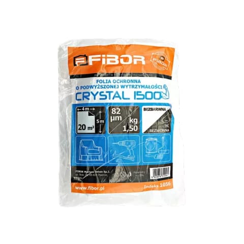 ⁨FIBOR BEZBARWNA PLANDEKA EXTRA MOCNA 4x5  1056⁩ w sklepie Wasserman.eu