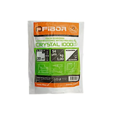 ⁨FIBOR BEZBARWNA PLANDEKA SUPER MOCNA 4x5  1057⁩ w sklepie Wasserman.eu