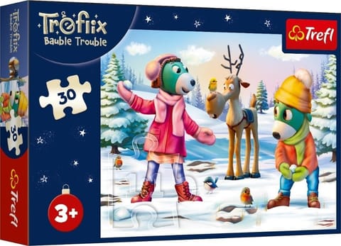⁨Puzzle 30 Świąteczny czas Trefilków TREFL⁩ w sklepie Wasserman.eu