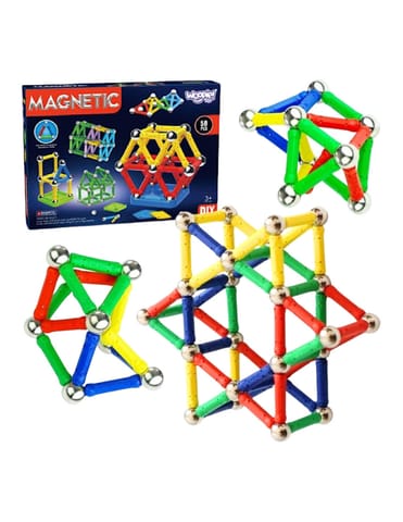 ⁨WOOPIE Klocki Magnetyczne Konstrukcyjne 3D 58 el.⁩ w sklepie Wasserman.eu