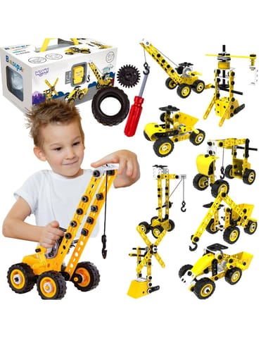 ⁨WOOPIE Pojazdy Zestaw Konstrukcyjny 8w1 Klocki STEAM⁩ w sklepie Wasserman.eu