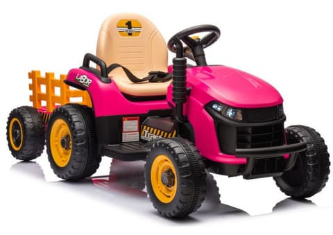 ⁨Traktor Na Akumulator BBH-030 Różowy⁩ w sklepie Wasserman.eu