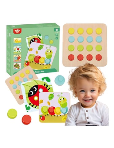 ⁨TOOKY TOY Układanka Klocki dla Dzieci Zwierzęta Dopasuj Nauka Kształtów Kolorów + Plansze⁩ w sklepie Wasserman.eu