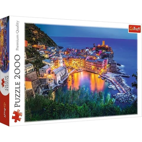 ⁨Puzzle 2000 Vernazza o zmroku TREFL⁩ w sklepie Wasserman.eu