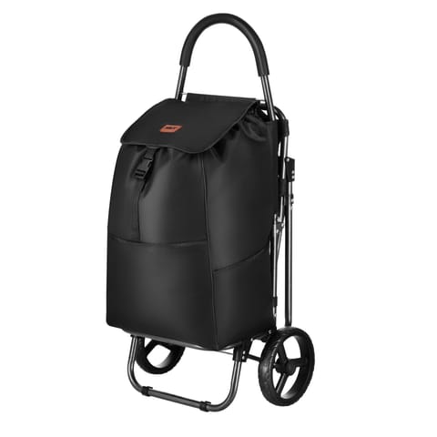 ⁨NC4303 WÓZEK NA ZAKUPY Z SIEDZISKIEM 40L CZARNY NILS⁩ w sklepie Wasserman.eu