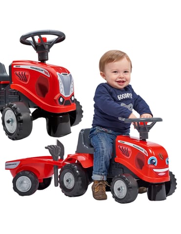 ⁨FALK Traktorek Baby Mac Cormick Czerwony z Przyczepką + akc. od 1-3 lat⁩ w sklepie Wasserman.eu