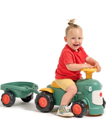 ⁨FALK Traktorek Baby Maurice Zielony Vintage z Przyczepką od 1-3 Lat⁩ w sklepie Wasserman.eu