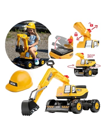 ⁨FALK Koparka JCB DIGGER Obrotowa Żółta Ruchoma Łyżka Od 3 Lat.⁩ w sklepie Wasserman.eu