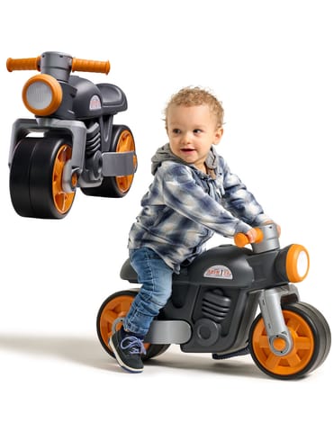 ⁨FALK  Jeździk Biegowy Ciche Koła Motor Prem1er Retro Czarny 12m+⁩ w sklepie Wasserman.eu