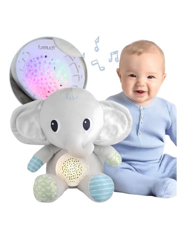 ⁨WOOPIE BABY Przytulanka Słonik Z Projektorem Uspokajacz 12 Melodii⁩ w sklepie Wasserman.eu