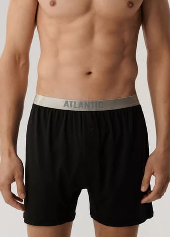⁨BOKSERKI ATLANTIC 2BMB-005 CZARNY (kolor czarny, rozmiar M)⁩ w sklepie Wasserman.eu