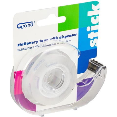 ⁨Taśma biurowa 19x33m z dyspenserem 130-1987 GRAND⁩ w sklepie Wasserman.eu