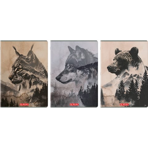 ⁨Zeszyt A4 96k kratka z marginesem WILD 400206434 HERLITZ⁩ w sklepie Wasserman.eu