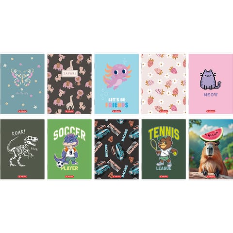 ⁨Zeszyt A5 32k linia z marginesem mix 400206338 HERLITZ⁩ w sklepie Wasserman.eu