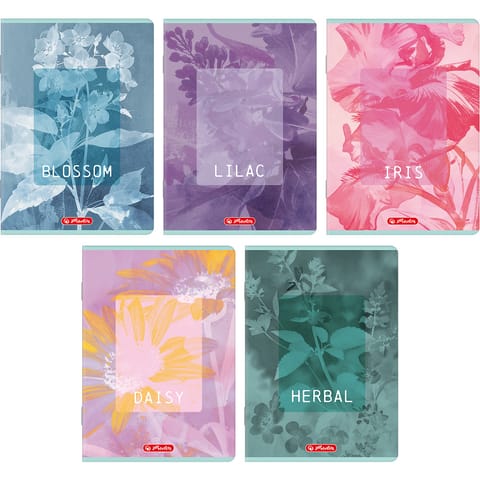 ⁨Zeszyt A5 60k linia z marginesem BLOSSOM 400206386 HERLITZ⁩ w sklepie Wasserman.eu