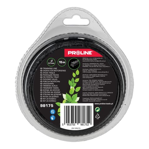 ⁨ŻYŁKA TNĄCA PROFIL "ZĘBY PIŁY" 2.7MM X 15M, PROLINE⁩ w sklepie Wasserman.eu