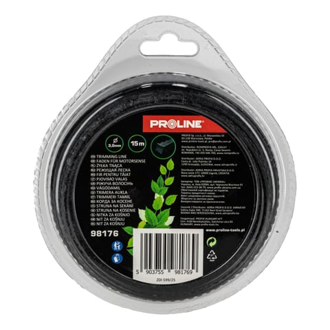 ⁨ŻYŁKA TNĄCA PROFIL "ZĘBY PIŁY" 3.0MM X 15M, PROLINE⁩ w sklepie Wasserman.eu