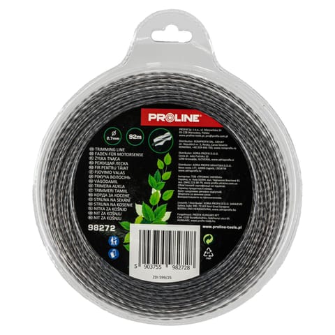 ⁨ŻYŁKA TNĄCA WZMOCNIONY SKRĘ.KWADRAT 2.7MM X 92M, PROLINE⁩ w sklepie Wasserman.eu