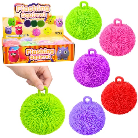 ⁨Piłka Sensoryczna Gniotek Antystresowy Do Odbijania Światło LED Mix Kolor⁩ w sklepie Wasserman.eu