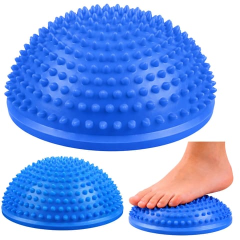⁨Półkula Sensoryczna Do Masażu Ćwiczeń Równowagi Niebieska 16 cm⁩ w sklepie Wasserman.eu
