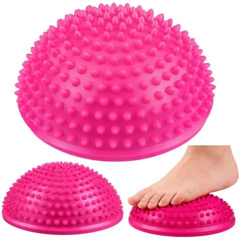 ⁨Półkula Sensoryczna Do Masażu Ćwiczeń Równowagi Różowa 16 cm⁩ w sklepie Wasserman.eu